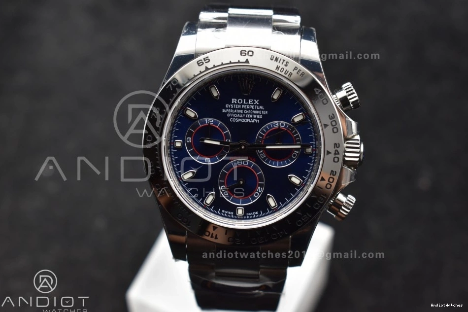 SS Bracelet Best 751 904L Stretchable Edition 116509 BTF 1:1 Daytona Case Dial Blue SA and 0420